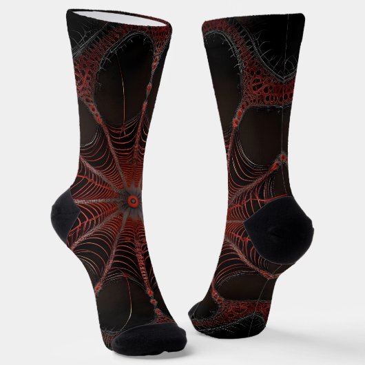 Chaussette Araignée de Redback Fractal Art, (Angulaire)