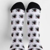 Chaussette Araignée noire dans une toile (Haut)