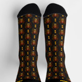 Chaussette Araignées d'Halloween effrayantes avec nom (Haut)