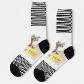 Chaussette Arbre à chaussures + Chaussettes de Geo Blanc Noir (Gauche)