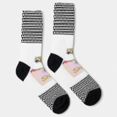 Chaussette Arbre à chaussures + Chaussettes de Geo Blanc Noir (Droite)