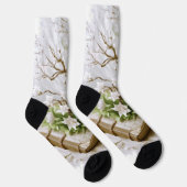 Chaussette Arbre à fleurs qui pousse à partir d'un livre (Droite)