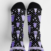 Chaussette Arbre de Noël rose personnalisé (Haut)