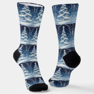 Chaussette Arbre de Noël Yule Orné Exquis