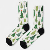 Chaussette Arbres rétro (Gauche)