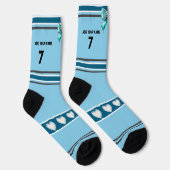 Chaussette Arc Bleu Ciel - Chaussettes Numéro Nom (Droite)