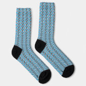 Chaussette Arc-en-ciel coloré Zigzag (Droite)
