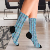 Chaussette Arc-en-ciel coloré Zigzag