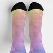 Chaussette Arc-en-ciel géométrique (Haut)