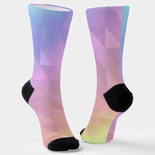 Chaussette Arc-en-ciel géométrique (Angulaire)