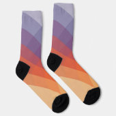 Chaussette Arches pastel violettes, orange et bleues (Droite)
