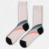 Chaussette Arcs colorés de style rétro (Gauche)