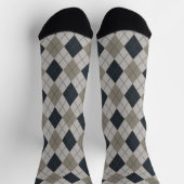 Chaussette Argyle Gris (Haut)
