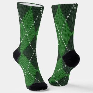 Chaussette Argyle vert irlandais