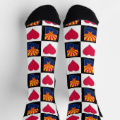 Chaussette Arizona State Flag Map Motif du coeur Fun Arizonan (Haut)