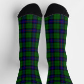 Chaussette Armstrong tartan bleu et vert plaid (Haut)