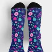 Chaussette Arrière - plan à motif floral mignon (Haut)