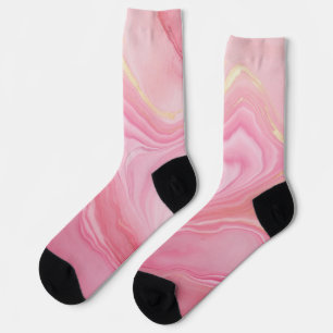 Chaussette Arrière - plan en marbre rose