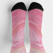 Chaussette Arrière - plan en marbre rose (Haut)