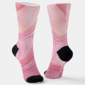 Chaussette Arrière - plan en marbre rose (Angulaire)