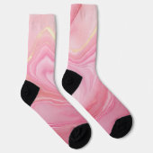 Chaussette Arrière - plan en marbre rose (Droite)