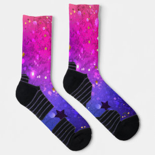 Chaussette Arrière - plan rose brillant