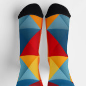 Chaussette Arrière - plan triangles colorés (Haut)