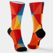 Chaussette Arrière - plan triangles colorés (Angulaire)