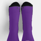 Chaussette arrière - plan violet avec bordure blanche (Haut)