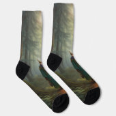 Chaussette Arrivée d'automne : Communiquer avec la nature (Droite)