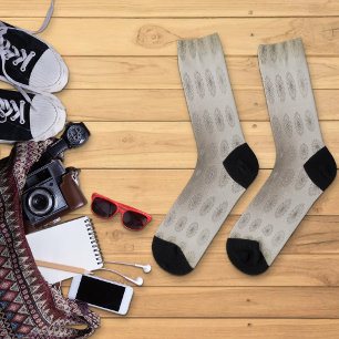 Chaussette Art à motifs floraux de plage de sable