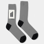 Chaussette Art à partir de trois lignes - ascendant (Droite)