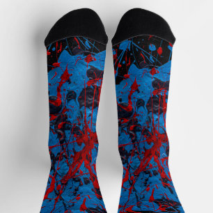 Chaussette Art Abstrait Contemporain : Électrique