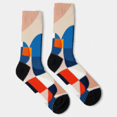 Chaussette Art Abstrait géométrique du milieu du siècle scand (Droite)