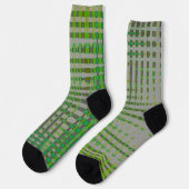 Chaussette Art Abstrait Vert 1003 (Gauche)