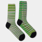 Chaussette Art Abstrait Vert 1003 (Droite)