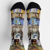 Chaussette Art célèbre, Collage X (Haut)