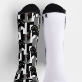 Chaussette Art cool Abstrait de chat sur chaussettes (Haut)