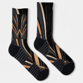 Chaussette Art Deco Metallic Geometric Elegance (Droite)