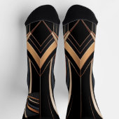 Chaussette Art Deco Metallic Geometric Elegance (Haut)