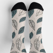 Chaussette Art feuille Boho (Haut)