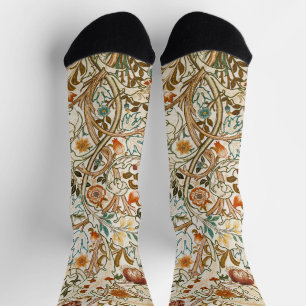 Chaussette Art floral vintage de l'acanthe de William Morris