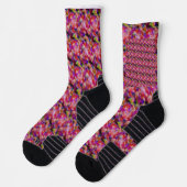 Chaussette art indigot et violet (Gauche)