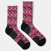 Chaussette art indigot et violet (Droite)
