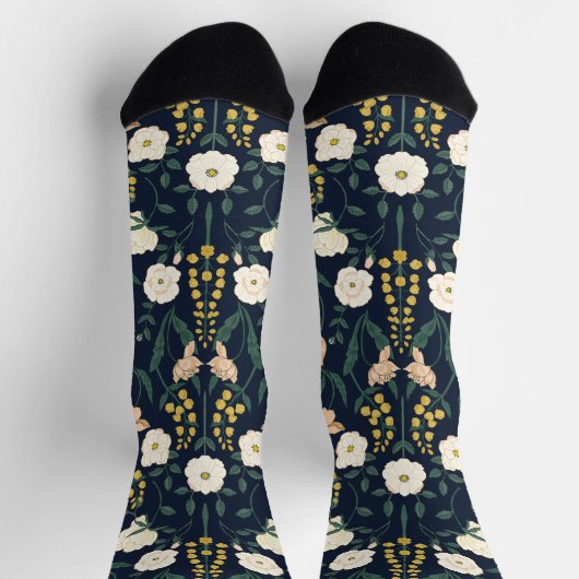 Chaussette Art Nouveau William-Morris Pattern (Haut)