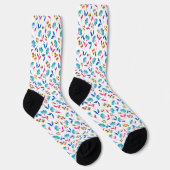Chaussette Art populaire brillant Floral (Droite)