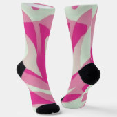 Chaussette Art rose et pastel sur chaussettes (Angulaire)
