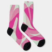 Chaussette Art rose et pastel sur chaussettes (Droite)