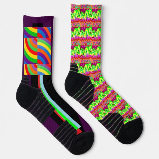 CHAUSSETTE ART TYPE AUTOCHTONE ABSTRAIT (Droite)