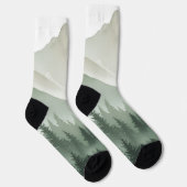 Chaussette Artistic Mountain Meadow and Grass Landscape Socks (Droite)